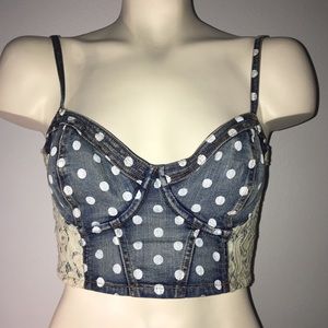 Denim bralette